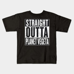 DBZ - Straight Outta Planet Vegeta Kids T-Shirt
